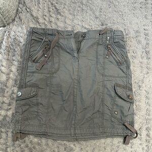 Dalia Collection Green Mini Cargo Skirt